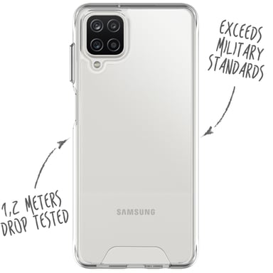 Accezz Coque Xtreme Impact pour Samsung Galaxy A12 - Transparent