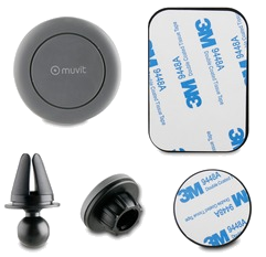 Support Voiture Mag 360 Magnetique Grille Rotule