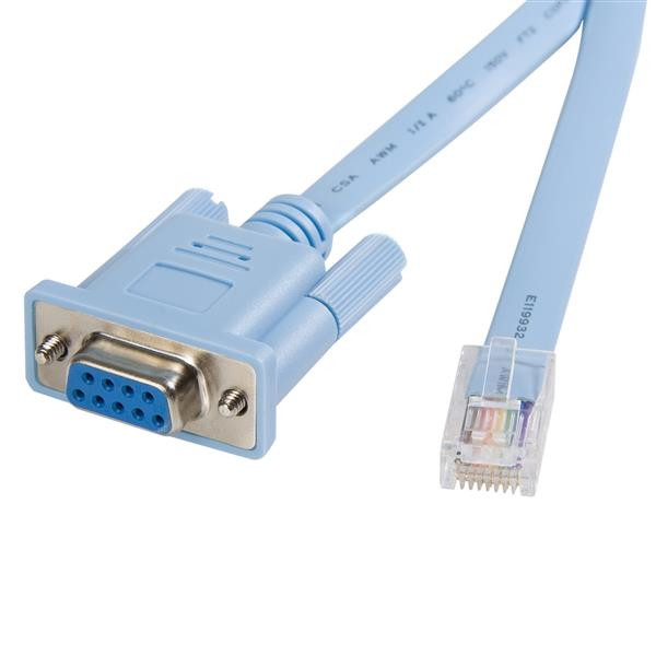 StarTech.com Câble console RJ45 vers DB9 pour routeur Cisco /F 1.8 - vue 2