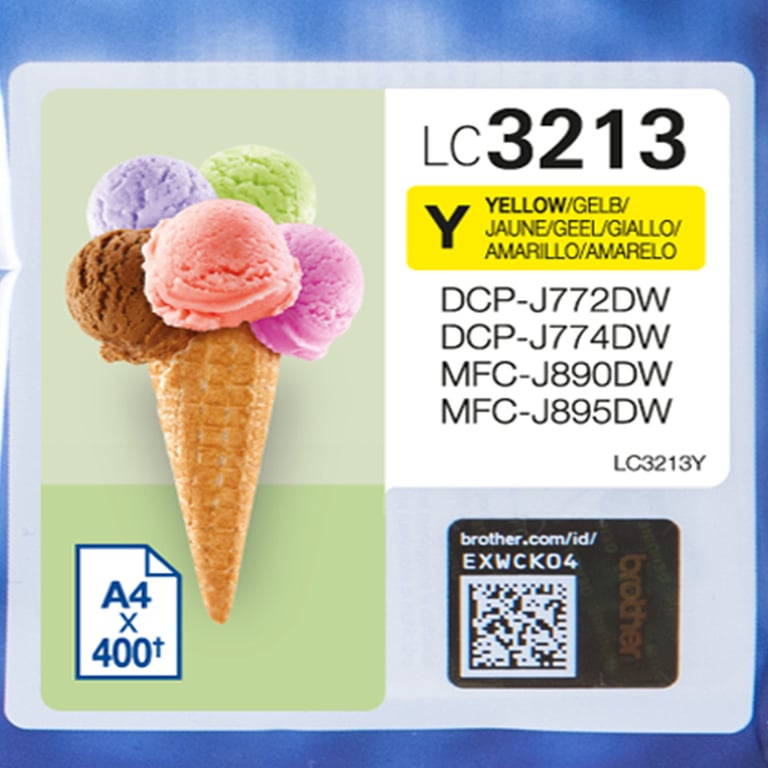 BROTHER Cart encre jaune 400p - Neuf