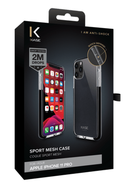 Custodia Sport Mesh per Apple iPhone 11 Pro, Jet Black