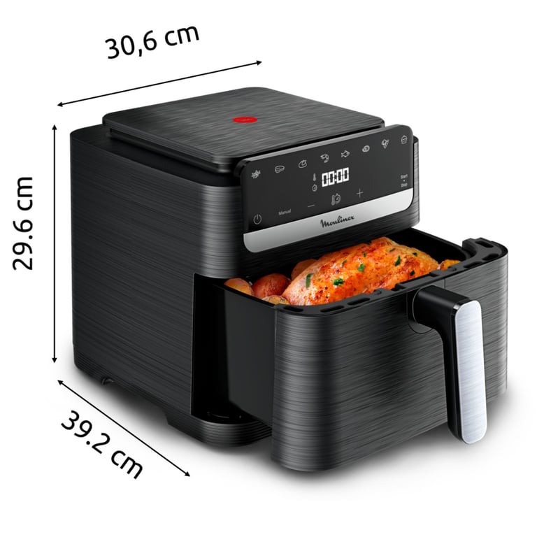 Friteuse D'Air Chaud Moulinex EZ8618F0 – 7,5L, 2020W, Écran Tactile - vue 3
