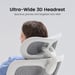 Doro C300 Pro V2 Sedia ergonomica – Supporto lombare auto-adattivo 2.0, Schienale SynchroFlex, Poggiatesta 3D ampio, Braccioli 8D, Inclinazione 135°, Profondità seduta regolabile, Poggiapiedi, 150 kg max,Bianco