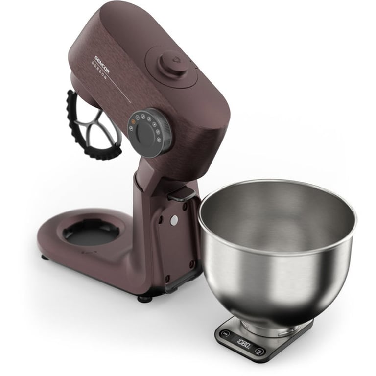 Robot multifonctions SENCOR STM 7632WP Gordon avec bol inox 5 5 éclairage LED fonction pulse hachoir à viande râpe 4 cônes / Neuf - vue 2