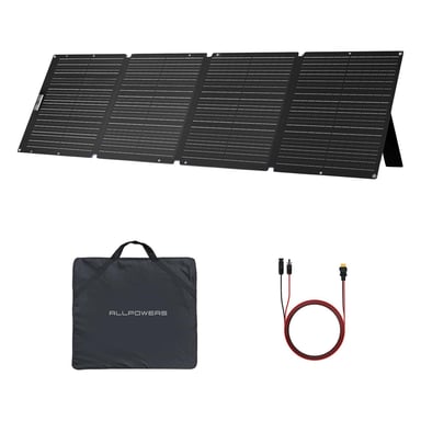 ALLPOWERS SE200 200 W Pannello solare , pannello solare pieghevole con supporto regolabile, caricabatterie solare impermeabile IP68 in ETFE per centrale elettrica.
