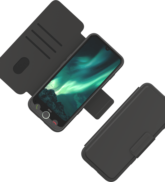 Doro 8934 coque de protection pour téléphones portables 15,5 cm (6.1 ) Étui avec portefeuille Graphite Doro A31 - Neuf