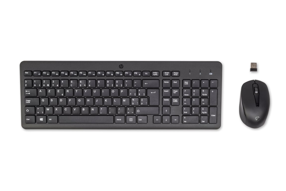 HP 330 Wireless Mouse and Keyboard Combination clavier incluse Universel RF sans fil AZERTY Belge Neuf - vue 1