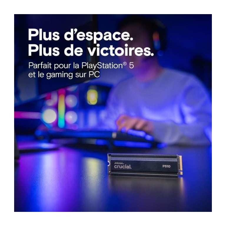 Crucial P510 2280 Avec dissipateur - vue 5