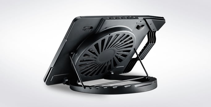 Sistema di raffreddamento Cooler Master NotePal Ergostand III per computer portatili da 43,2 cm (17'') 800 rpm Nero