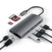 Satechi Adattatore multiplo V2 Dock st. USB 3.2 Gen 1 (3.1 Gen 1) Type-C Grigio
