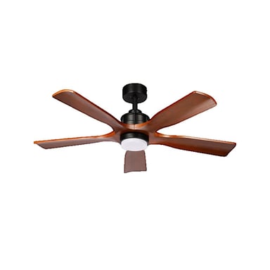 Ventilador de techo Fabrilamp letur 18W negro y roble