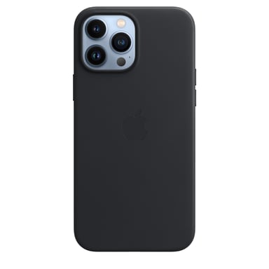 Custodia protettiva in pelle per iPhone 13 Pro Max - Nero