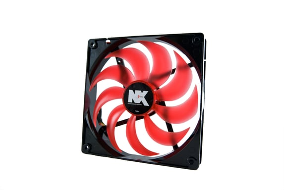 NOX NX140 système de refroidissement d'ordinateur Boitier PC Ventilateur 14 cm Noir, Rouge