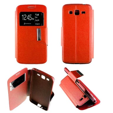 Etui Folio compatible Rouge Samsung Galaxy Grand 2