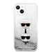 Karl Lagerfeld KLHCP13SKICGLS Custodia protettiva per iPhone 13 Mini 5,4' Motivo Karl&Choupette Testa Argento