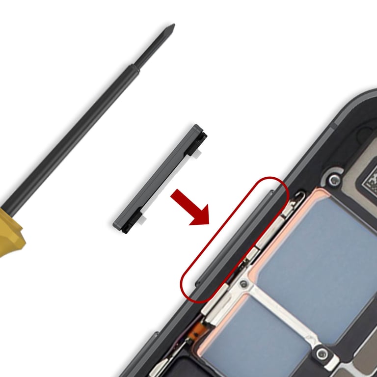 Samsung Bouton Volume Original pour Galaxy S23 / S23 Plus Service Pack - vue 3