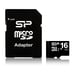 Memoria flash Silicon Power SP016GBSTH010V10SP 16GB MicroSDHC UHS-I Classe 10