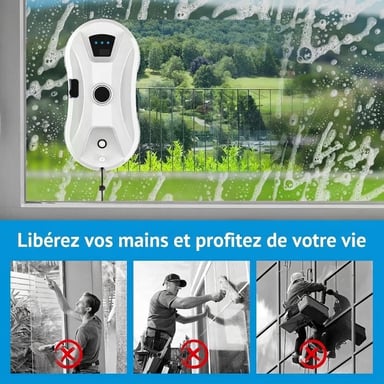 Robot limpiacristales automático Roline 5600 Pa con pulverizador de agua