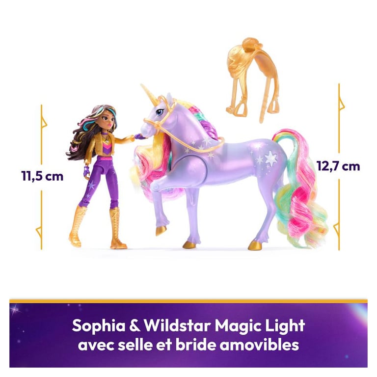 Figurine Sophia Et Wilstar Magic Unicorn Academy Spin Master La Boite - vue 3