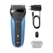 Rasoir électrique BRAUN Series 3 - Bleu et noir - Autonomie 30 minutes - Charge rapide 5 minutes