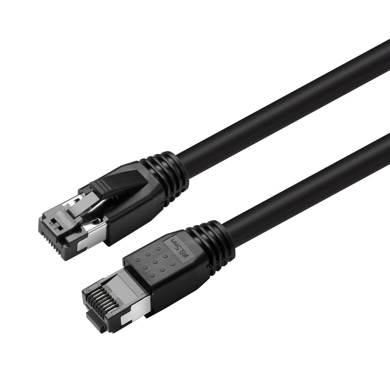 MicroConnect MC-SFTP80025S câble de réseau Noir 0,25 m Cat8.1 S/FTP (S-STP)