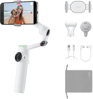 Insta360 Flow 2 Pro Estabilizador de cámara para smartphone Blanco
