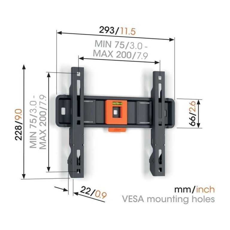 Support mural pour TV VOGEL' TVM 1203 Fixe Small 19 - vue 4