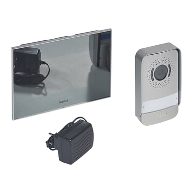 LEGRAND Videoteléfono manos libres de 2 hilos con pantalla de espejo en color de 7 pulgadas e interfono