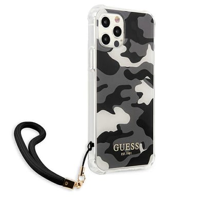 Funda Guess para iPhone 12 Pro Max 6.7'' negra Camo Collection
