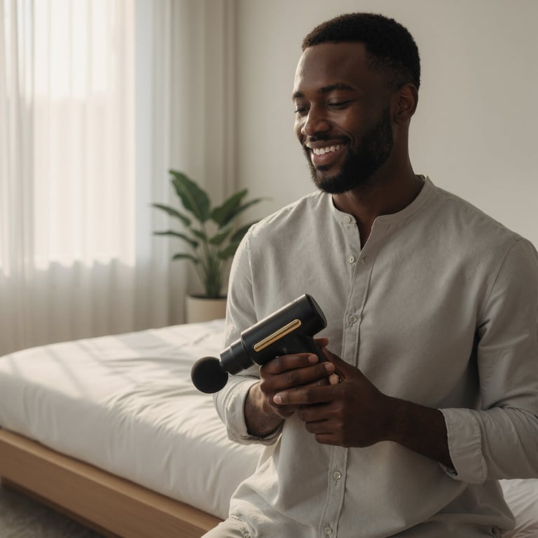 Pistolet de Massage BODYLIFE Compact 6 Vitesses 4 Têtes Profondes - vue 4