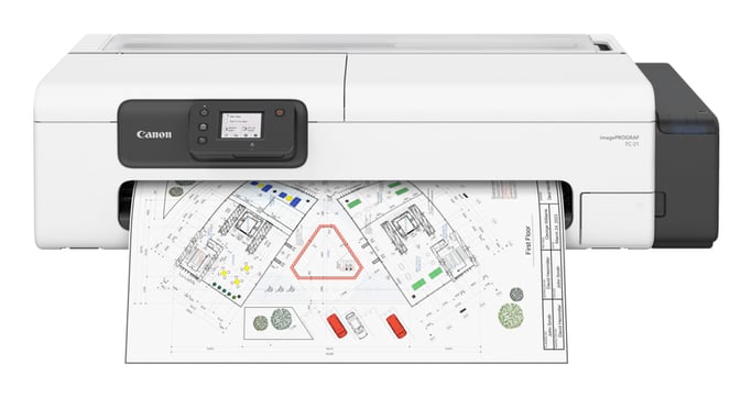 Canon imagePROGRAF TC-21 imprimante grand format Wifi Jet d'encre Couleur 2400 x 1200 DPI A1 (594 x 841 mm) Ethernet/LAN