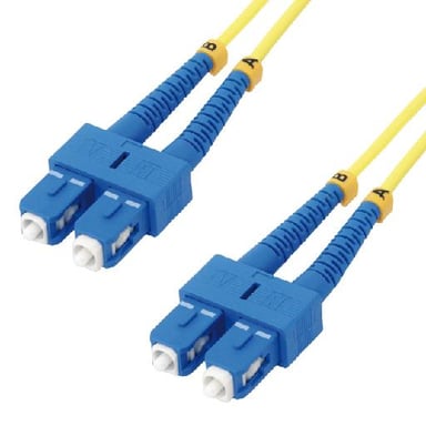 MCL 3m SC/SC OS2 Cable de fibra óptica e InfiniBand Amarillo