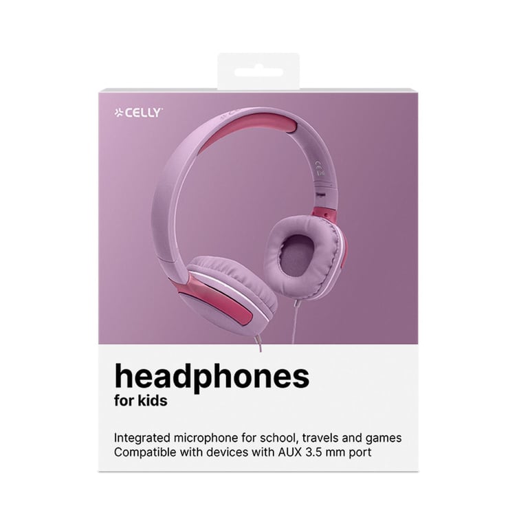 Casque Celly KIDSBEAT2 – Avec Fil, Limiteur 85 dB, Appels/Musique - vue 2