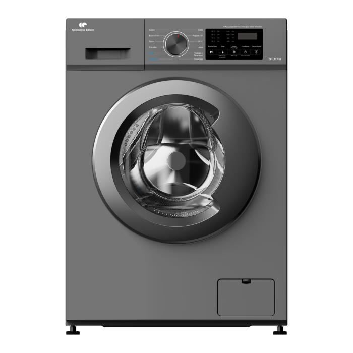 Lave linge hublot CONTINENTAL EDISON CELL712IS3 7 kg Induction 60 cm 1200 trsmin - vue 2