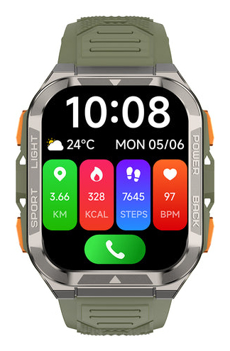 Blackview W80 Pro Montre connectée GPS avec écran de 1 91 pouce batterie de 900 mAh et lampe torche LED intégrée pour les sports de plein air - vue 4