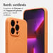 imoshion Coque Couleur avec MagSafe pour Apple iPhone 13 Pro - Neon Orange
