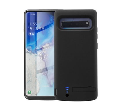Coque Batterie Chargeur pour ''SAMSUNG Galaxy S10+ PLUS'' Power Bank 6000mAh Secours Slim (NOIR)