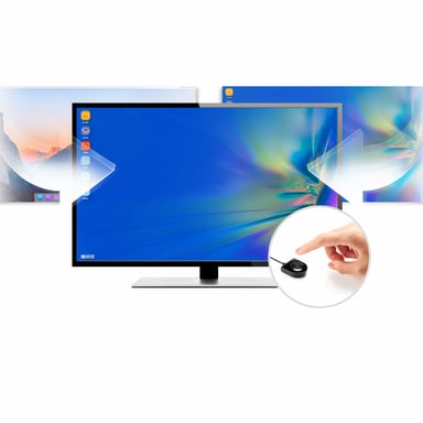 ATEN Docking switch de periféricos USB-C Gen1 de 2 puertos con power pass-through