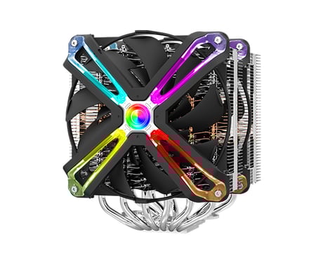 Zalman CNPS20X Sistema di raffreddamento per computer Raffreddatore per processore 14 cm in alluminio, nero