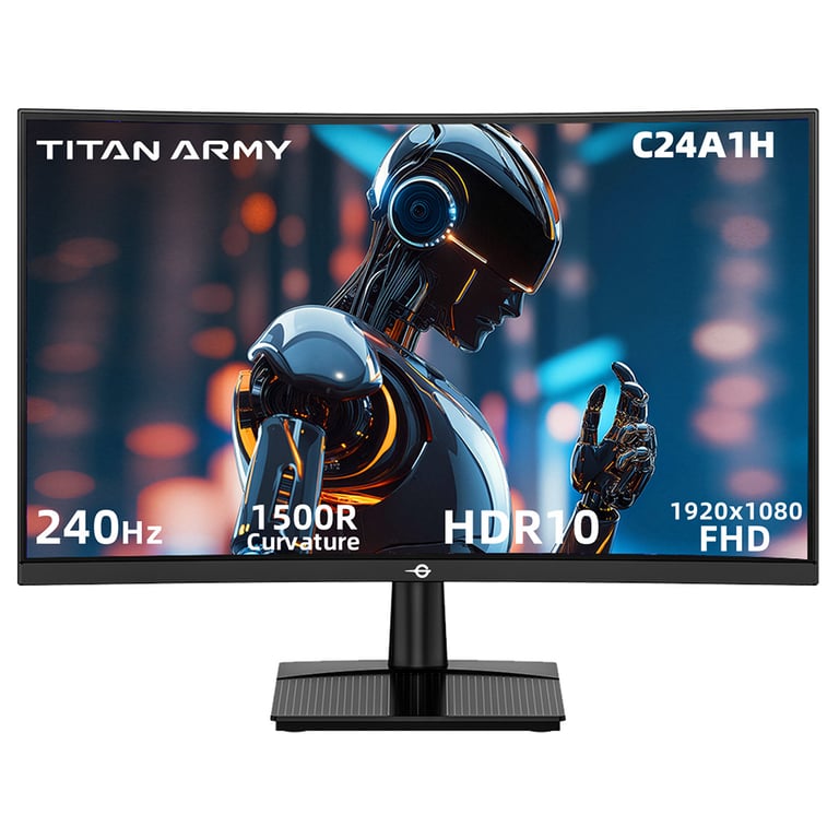 TITAN ARMY C24A1H Moniteur Gaming 24 R1500 VA FHD 240Hz UE Neuf
