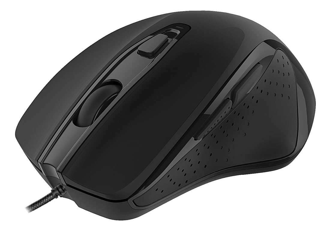 Souris Bureau Droitier Deltaco MS-801 – USB Type-A, Optique, 3200 DPI, Clics Silencieux