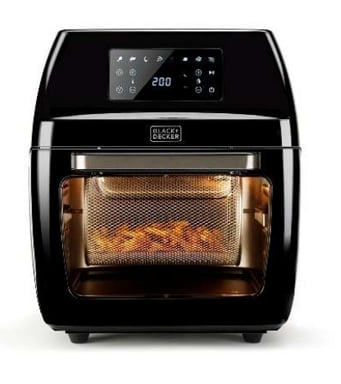 Black & Decker BXAFO1200E Unique 12 L Autonome 1700 W Friteuse d'air chaud Noir