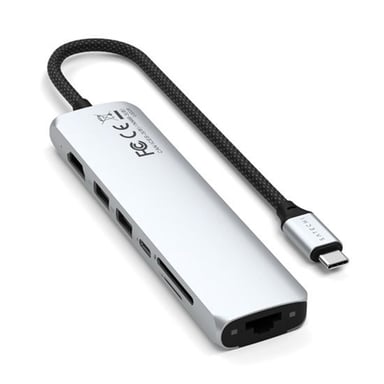 Hub USB-C Slim Multiport 7-in-1 Ethernet 1Gbit Potenza erogata 100W