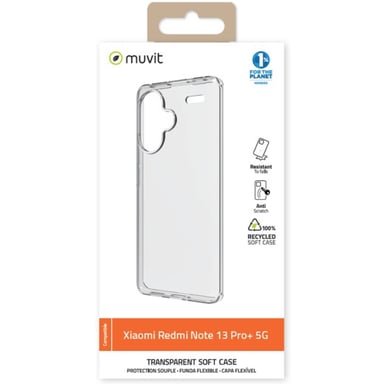 Coque de Protection pour Xiaomi Redmi Note 13 Pro Plus Souple Transparent
