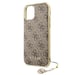 Custodia Guess per iPhone 11 marrone 4G Charms Collection