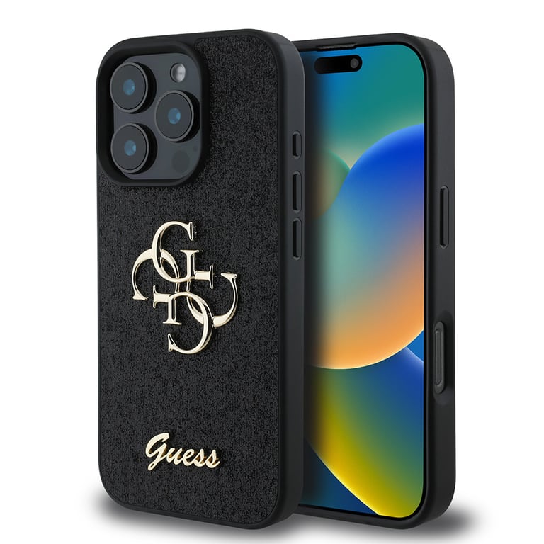 Guess 3666339328474 coque de protection pour téléphones portables 17,5 cm (6.9 ) Housse Noir Apple (brand) Apple iPhone 16 Pro Max