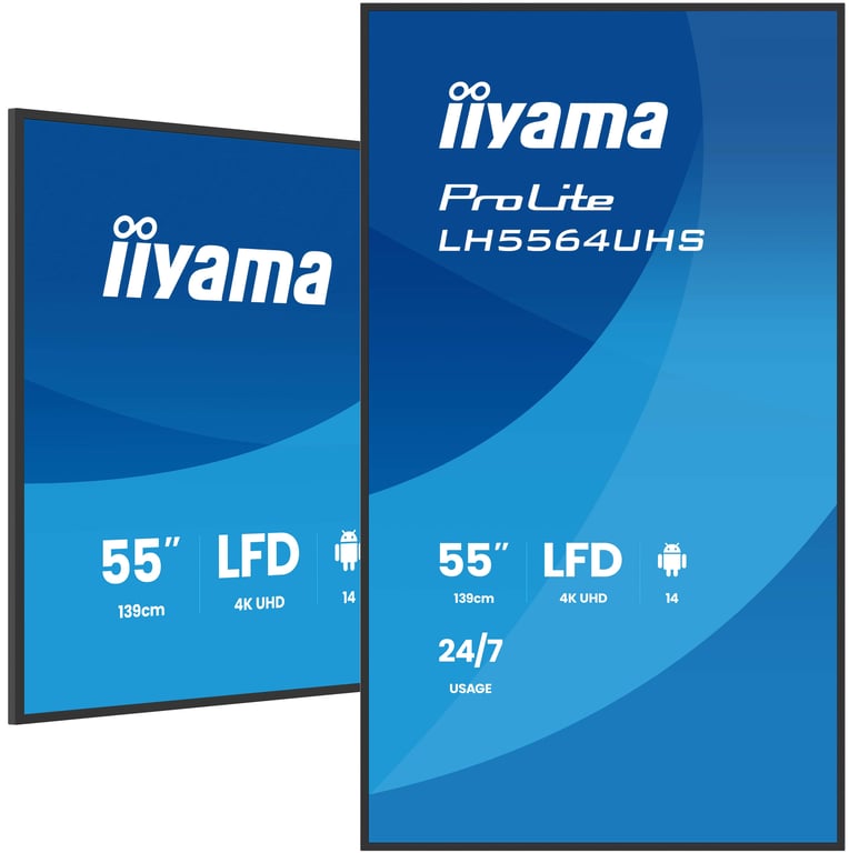 iiyama 55 LED ProLite LH5564UHS B1AG - vue 3