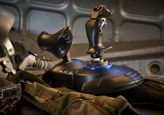 Thrustmaster T.Flight Hotas 4 Nero, Blu Joystick digitale USB 2.0 PC, PlayStation 4