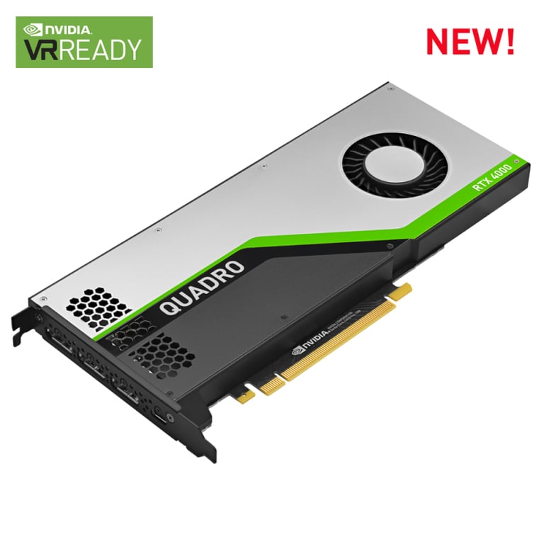 PNY VCQRTX4000 PB carte graphique NVIDIA Quadro RTX 4000 8 Go GDDR6 Neuf - vue 2