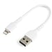 StarTech.com Cavo da USB-A a Lightning robusto bianco 15 cm - Cavo di ricarica/sincronizzazione da fibra aramidica di tipo A a Lightning - iPad/iPhone 12 - Certificato Apple MFi